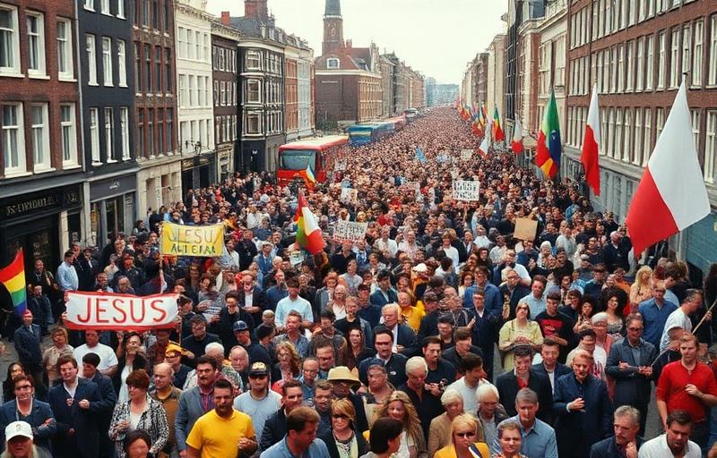 Eerste Mars in Nederland — Amsterdam