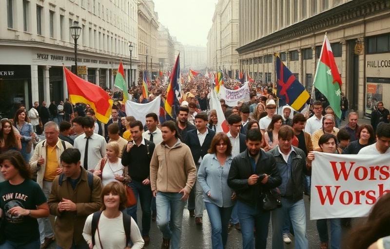 De eerste March for Jesus — Londen